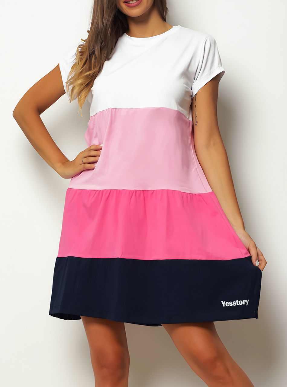 Fagyi ruha (fehér-rózsaszín-pink-sötétkék)